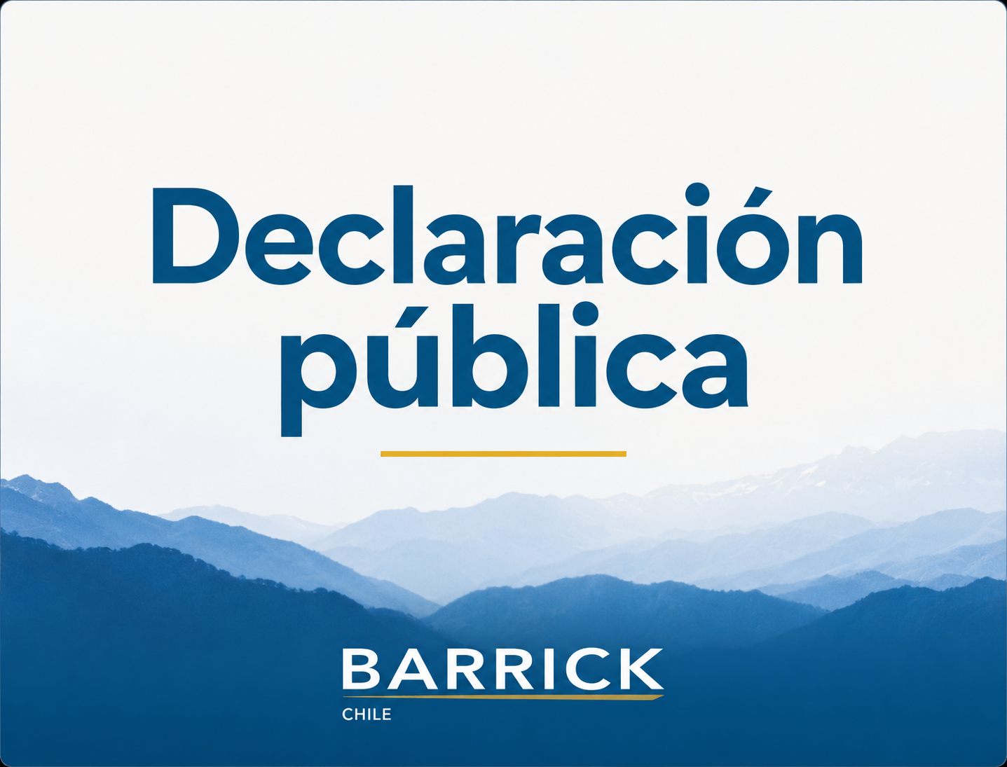 DECLARACIÓN PÚBLICA